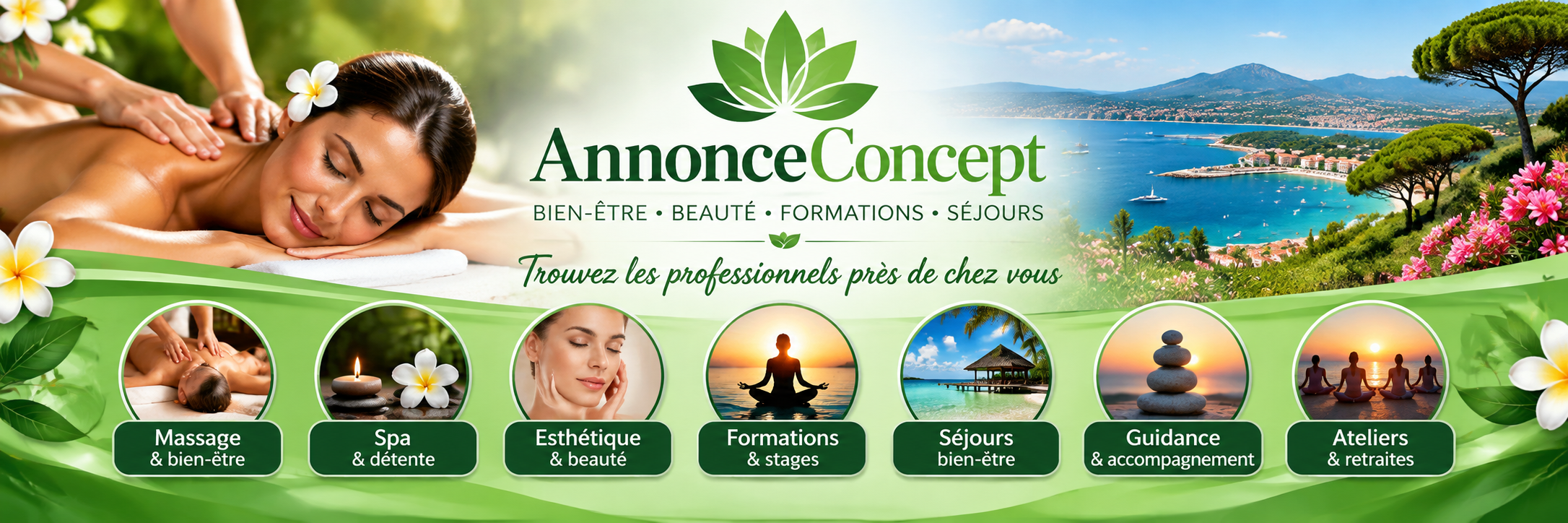 AnnonceConcept - Massage, spa, esthétique, formations et séjours bien-être